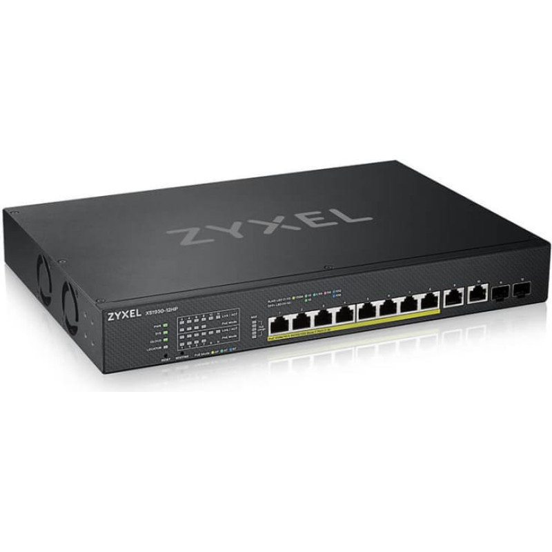 Zyxel XS1930-12HP-ZZ0101F network switch Managed L3 10G Ethernet (100/1000/10000) Power over Ethernet (PoE) Black