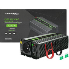 Qoltec Przetwornica Qoltec Przetwornica napięcia Monolith | 600W | 1200W | 24V na 230V | Czysty Sinus