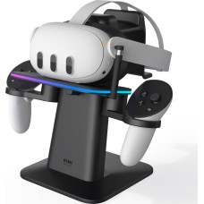Kiwi Design Gogle VR KIWI design Stojak RGB ładujący do Meta Quest 3 | KIWI DESIGN & META