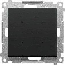 Kontakt-Simon Sterownik przyciskowy Kontakt-Simon 55 TEW1W.01/149 SWITCH oświetleniowy pojedynczy, sterowany smartfonem moduł czarny mat
