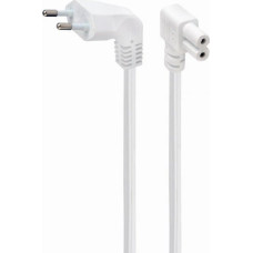 Gembird Kabel zasilający Gembird CABLE POWER EU 2.5M ANGLED/PC-184L-VDE-2.5M-W GEMBIRD