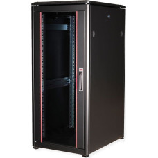 Roline Szafa Roline ROLINE Netzwerkschrank Pro 48,26cm 19Zoll 26 HE 600x800 BxT Glast�r schwarz