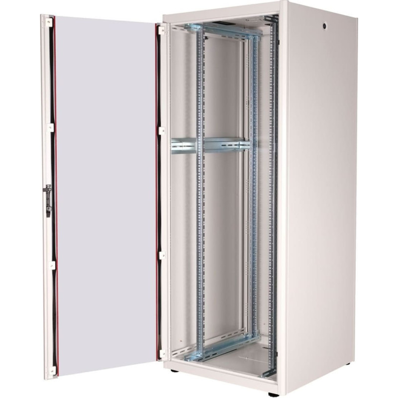 Roline Szafa Roline ROLINE Netzwerkschrank Basic 48,26cm 19Zoll 42 HE 800x800 BxT Glast�r grau