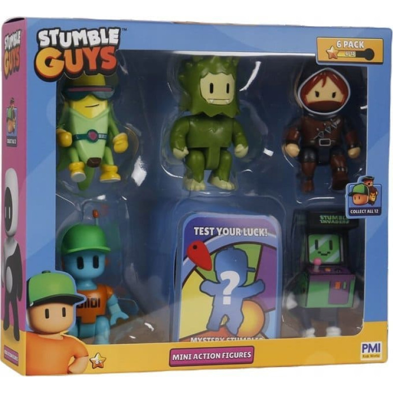 P.m.i Figurka P.M.I STUMBLE GUYS S2 MINI ACTION FIGURES - 6 PACK DELUXE BOX VER.A