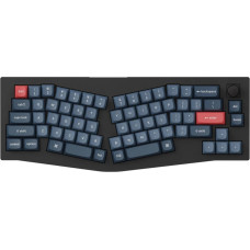 Keychron - V8 Max (Alice Layout) QMK Custom Mechanical Keyboard Fully Assembled Knob / Carbon Black / Gateron Jupiter Banana