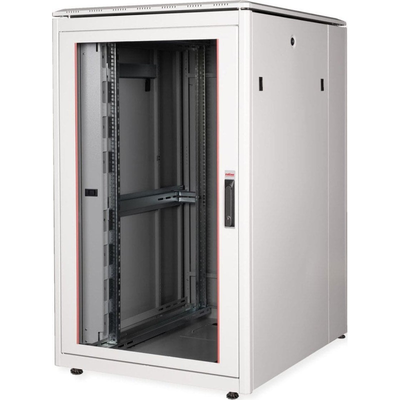Roline Netzwerkschrank Pro 48,26cm 19Zoll 26 HE 800x1000 BxT Glast�r grau