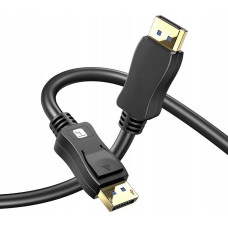 Techly DisplayPort 2.1 Audio/Video Cable M/M 4K 1m Black