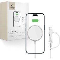 Tech-Protect QI15W-A44 MAGNETIC MAGSAFE WIRELESS CHARGER WHITE
