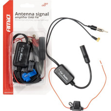 Amio Wzmacniacz antenowy sygnału radiowego 12v dab fm amio-04134