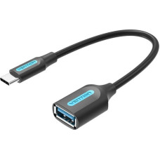 Vention Кабель USB 3.1 (Gen 1) C (папа) - A (мама) OTG, 0,15 м, черный, ПВХ