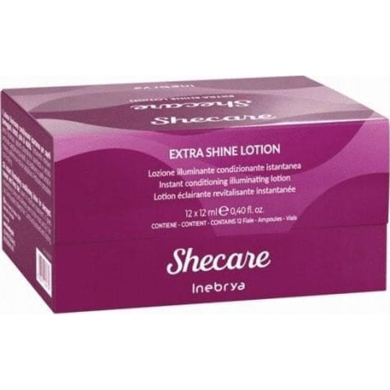 Inebrya INEBRYA_Shecare Extra Shine Lotion intensywna kuracja do włosów zniszczonych zabiegami chemicznymi 12x12ml