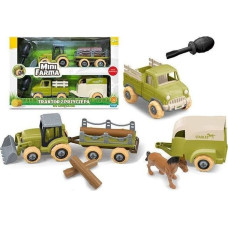 Artyk Mini farma traktor z przyczepą do skręcania