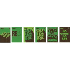 Ziemia Obiecana Zeszyt A5/60K kratka Green Typo Green (5szt)