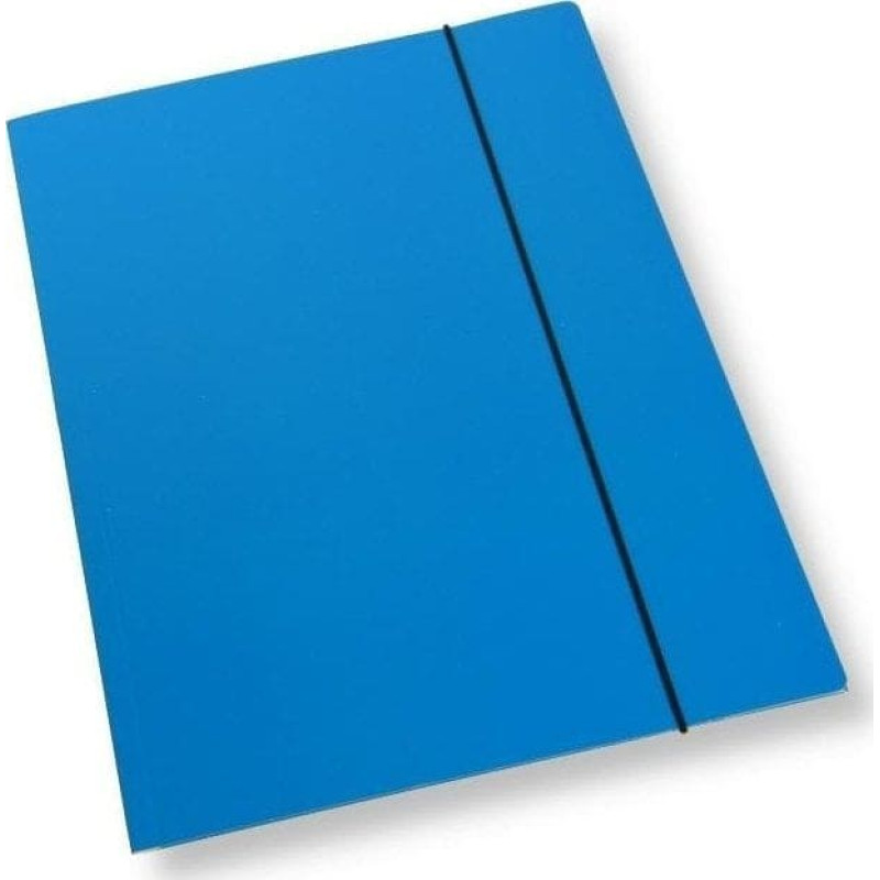 Office Products Teczka A4 z gumką lakier niebieska 350gsm (10szt)