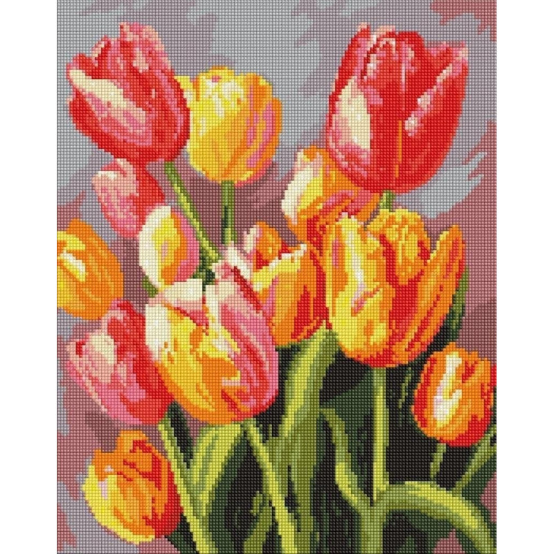 Norimpex Diamentowa mozaika - Wiosenny bukiet 40x50cm