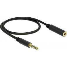 Delock 85795, 4.4mm, Male, 4.4mm, Female, 0.5 m, Black
