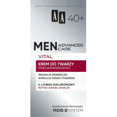 AA Men Advanced Care Vital Krem do twarzy przeciwzmarszczkowy dla mężczyzn 40+ 50 ml