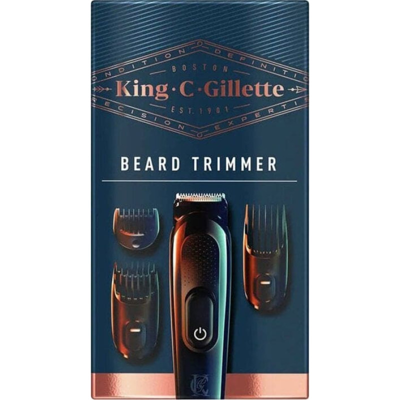 Panasonic Gillette King C. Beard Trimmer Kit for Men, Black