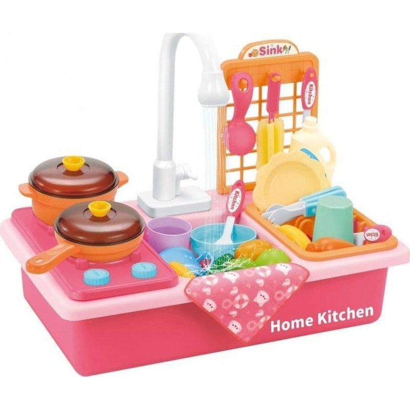 Woopie WOOPIE Zlewozmywak 2w1 Kuchnia dla Dzieci Różowa