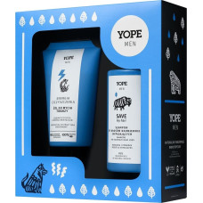 Yope Men Wood Zestaw żel do mycia twarzy 150ml + szampon do włosów 300ml