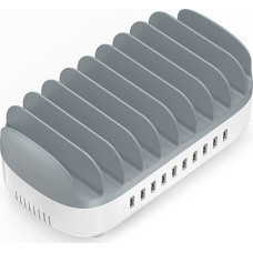 Orico Inteligentna stacja ładowania USB 10-portowa - biała