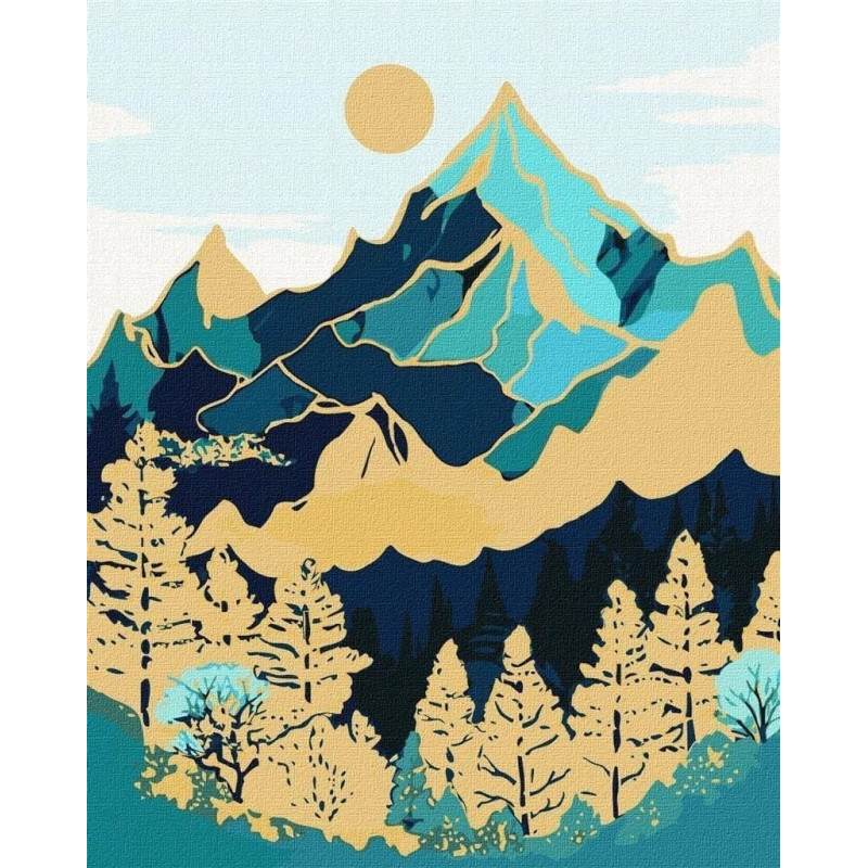Ideyka Malowanie po numerach - Górski krajobraz 40x50cm EDUKAMP