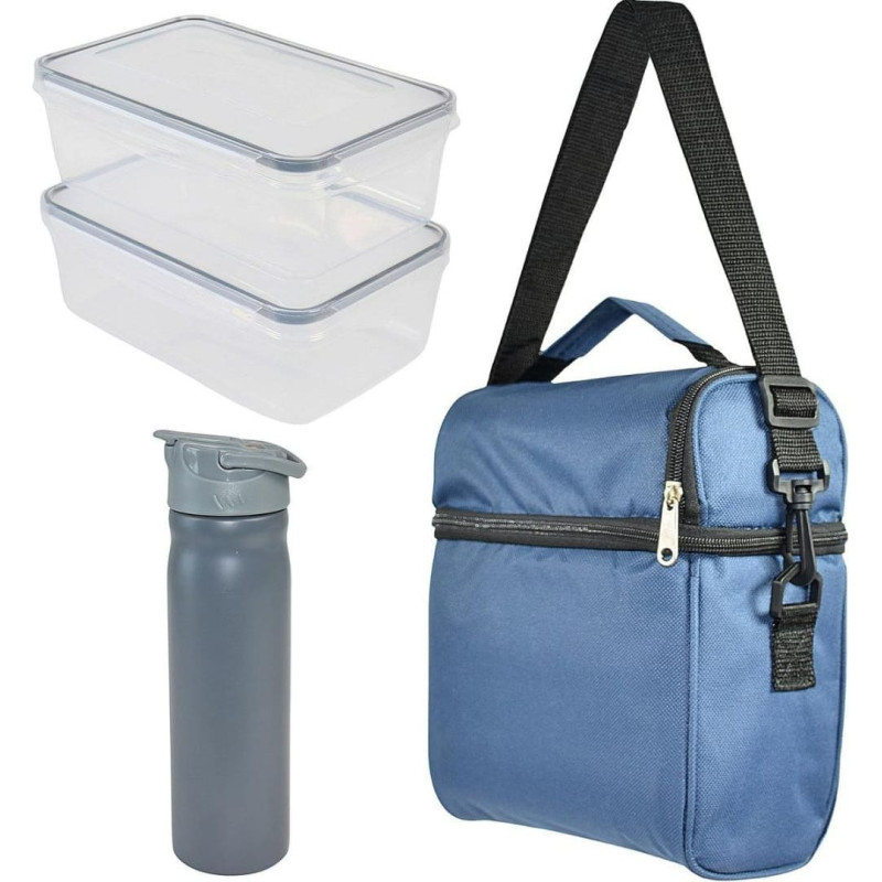 Redcliffs LUNCHBOX TROBA TERMICZNA Z BUTELKĄ REDCLIFFS NIEBIESKI