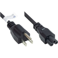 Alcasa P4505-S018 kabel zasilające Czarny 1,8 m NEMA 5-15P C5 panel