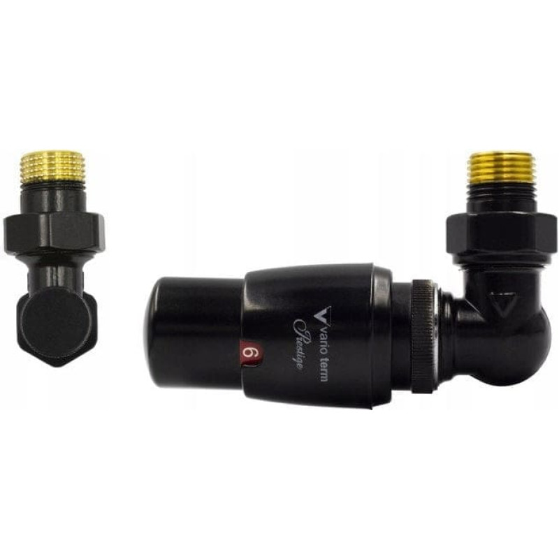 Varioterm Vario Term zestaw termostatyczny MASTER prawy czarny mat EMAGS0224CFK/P