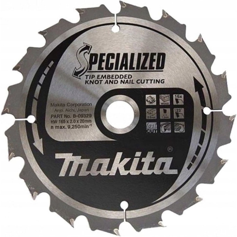 Makita MAKITA PIŁA TARCZOWA  270x30x40z SPECJALIZED DREWNO (Z GWOŹDZIAMI I SĘKAMI)