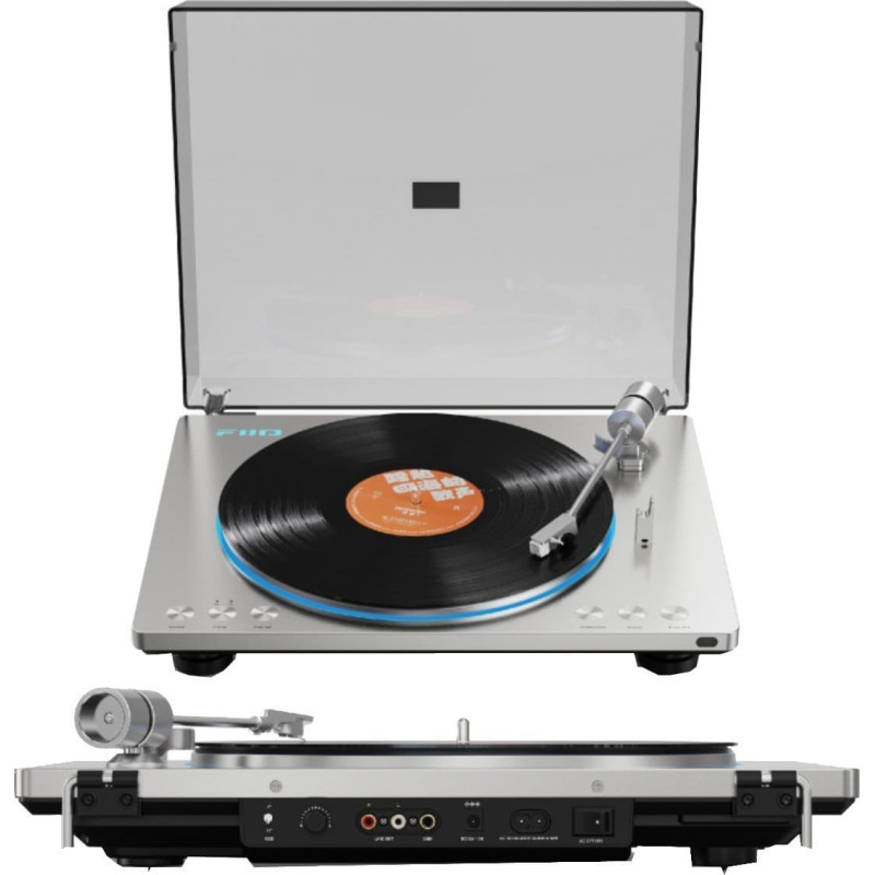 Fiio TT13  BT Gramofon automatyczny z pilotem i bluetooth srebrny