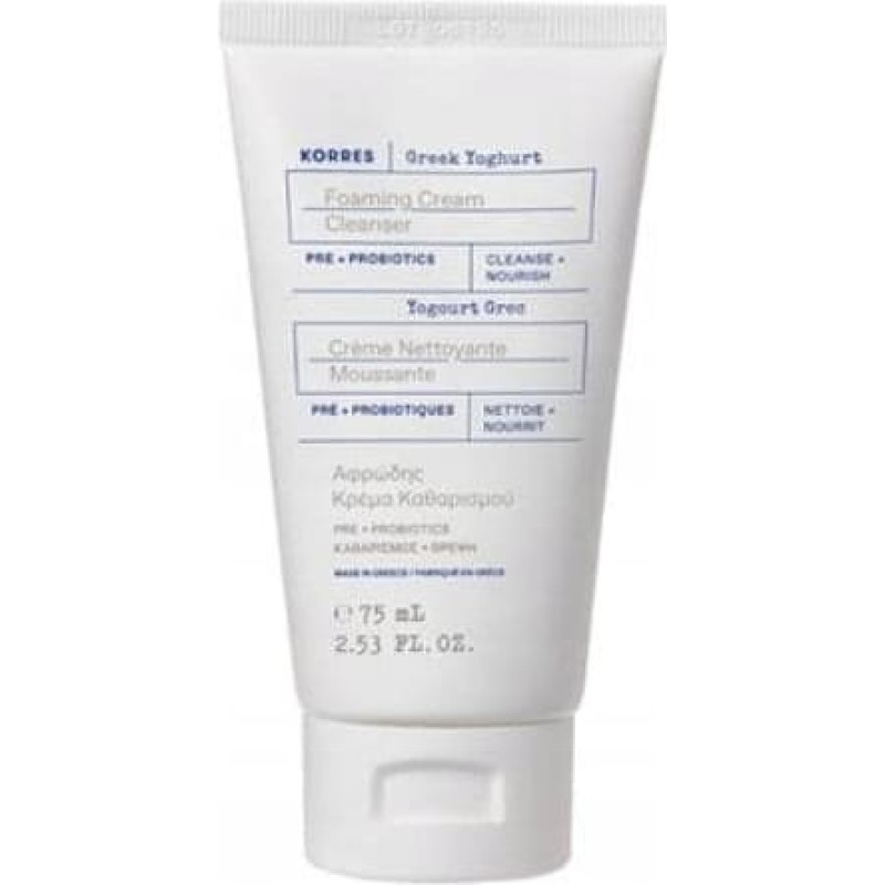 Be Organic KORRES_Greek Yoghurt kremowy żel do mycia twarzy 75ml