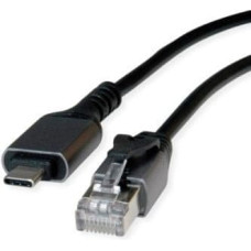 Value Konwerter kabla USB 3.2 Gen 2 na Gigabit Ethernet, czarny, 1 m
