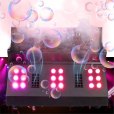 Light4Me FOG DOUBLE BUBBLE profesjonalna wytwornica dymu i baniek efekt LED pilot