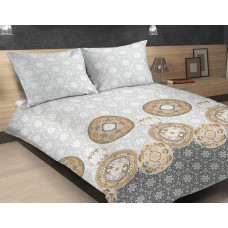 Matex Pościel satyna Exclusive 160x200 Mandala biała beżowa Matex