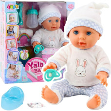 Leantoys Lalka Bobas Niemowlak Siusiająca Zestaw Akcesoria Dźwięki 35cm LEAN Toys