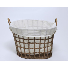 Kipit Pleciony kosz na pranie z uchwytami, 42,5 x 55,6 x 40 cm