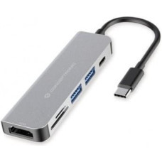 PNY CONCEPTRONIC Dock USB-C->HDMI,2xUSB-A,SD/TF,100WPD,+ 15cm gr