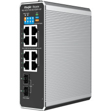Tp-Link Ruijie Reyee RG-NIS2100-8GT2SFP-HP| Switch zarządzalny przemysłowy, 10 portów, 8xGE, 1xPoE++, 7xPoE+, 300W, 2xSFP, L2, Cloud