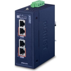 Planet IPOE-270 switch obsługa PoE Niebieski