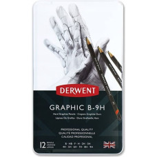 Linex Derwent Graphic blyanter 12 stk sæt 