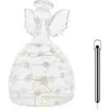 Philips Sirius Home Sweet Christmas Angel, Light decoration figure, Transparent, Glass, 8 lamp(s), LED, Battery