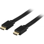 Deltaco Kabel Deltaco HDMI - HDMI 0.5m czarny (HDMI-1005F)