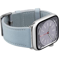 Puro Apple Watch (42/49mm) Puro E-CLASSIC Vegan Leather Watch Strap - Light Blue