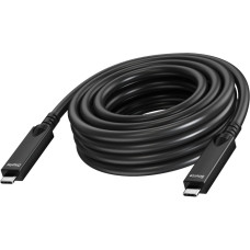 Delock Vision - USB-Kabel - 24 pin USB-C (M) zu 24 pin USB-C (M) - USB 3.2 Gen 1 / DisplayPort 2.1 - 3 A - 10 m - Active Optical Cable (AOC), USB Power Delivery (60W), Support von 4K 60 Hz - Schwarz