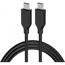 Genius nabíjecí kabel ACC-C2CC-3A, 150cm, USB-C na USB-C, 3A, PD60W, opletený, černý