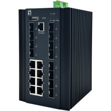 Levelone Switch 20x GE IGX-2072 8x 1GbE.8x 2.5GbE SFP+ sw