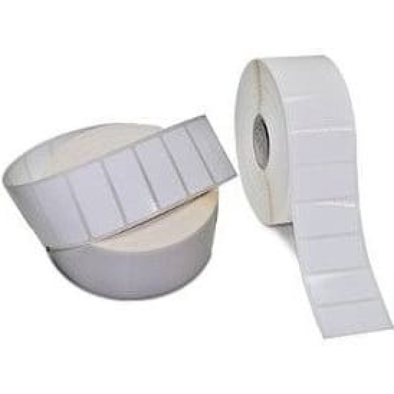 Zebra LABEL, POLYETHYLENE, 51X25MM; THERMAL TRANSFER, POLYE 3100T GLOSS, PERMANENT ADHESIVE, 25MM CORE