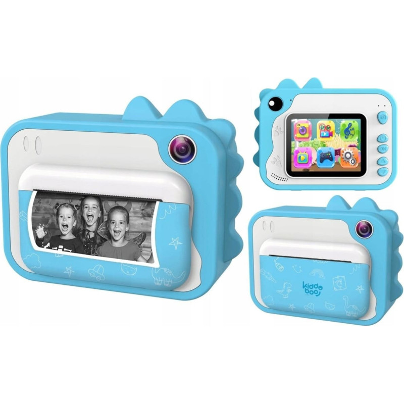 Atmosphera Aparat Natychmiastowy Cyfrowy 20mp Kamera 1080p + Mp3 Drukarka Druk ZdjĘĆ / P80 Niebieski
