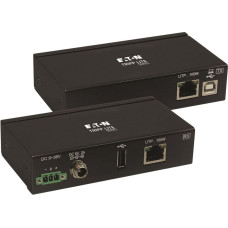 Eaton TRIPPLITE 1-Port Industrial USB over Cat6 Extender ESD Protection PoC USB 2.0 Mountable 330ft. 100m TAA
